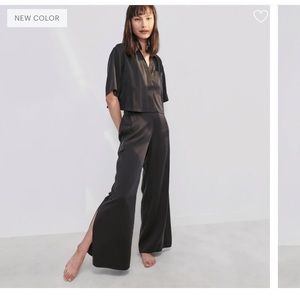 Washable Silk High Rise Pant Set